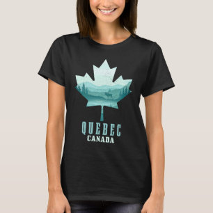 Quebec Maple Leaf Elch Vintag Kanada Canadian T-Shirt