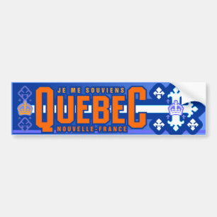 Québec. Nouvelle-Frankreich Autoaufkleber
