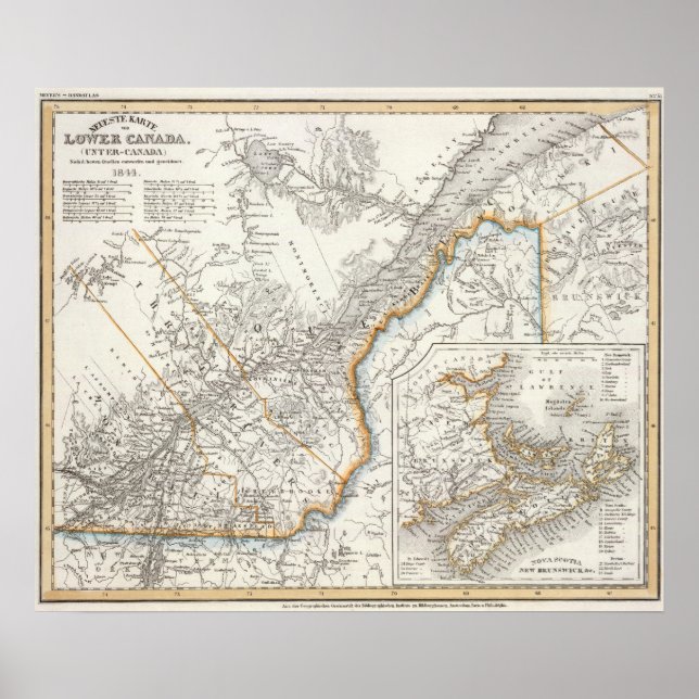 Quebec, Nova Scotia, New Brunswick Poster (Vorne)
