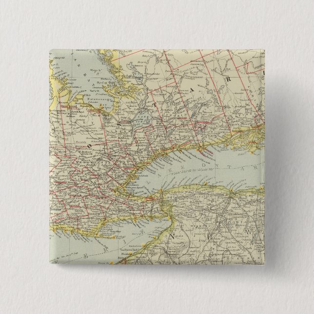 Quebec, Ontario, Kanada Button (Vorderseite)