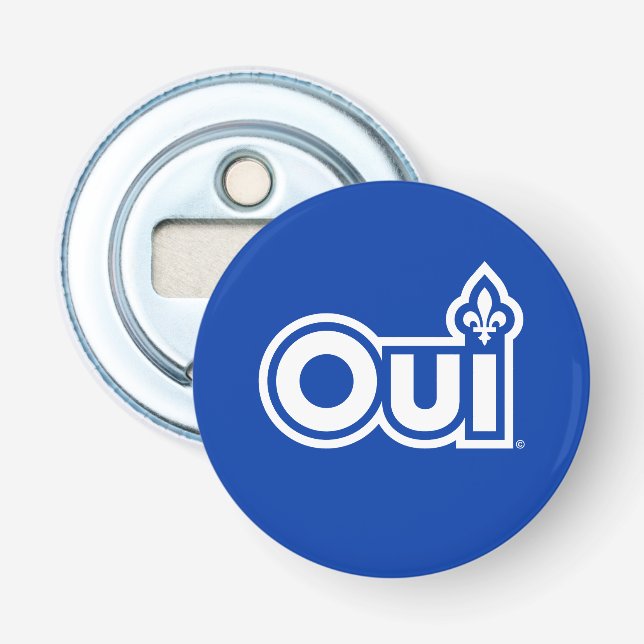 Quebec OUI Flaschenöffner (Vorderseite)