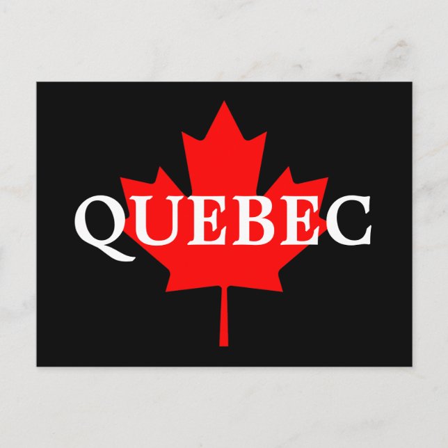 QUEBEC POSTKARTE (Vorderseite)