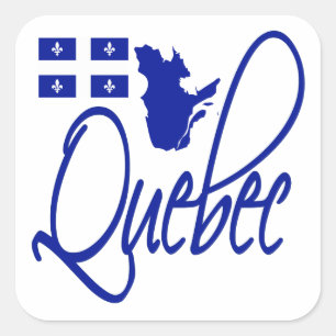 Quebec Quadratischer Aufkleber