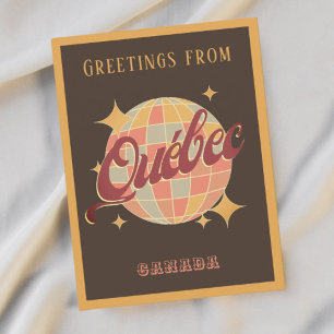 Québec Quebec Canada Retro Postcard Postkarte