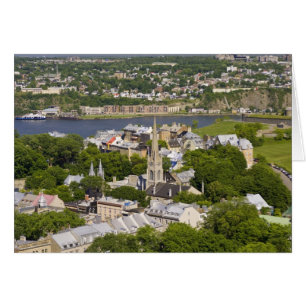Québec, Québec, Canada. Vue plongeante sur la