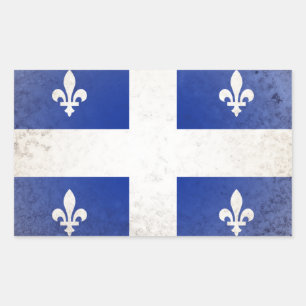 Quebec Rechteckiger Aufkleber