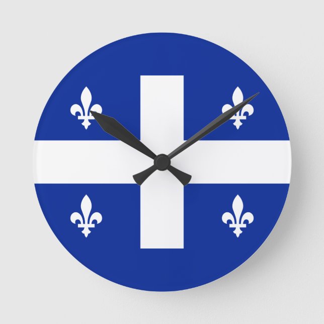Quebec Runde Wanduhr (Vorderseite)