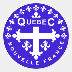 Quebec Runder Aufkleber