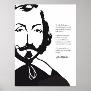 Québec Samuel de Champlain 1608 Neufrankreich Poster