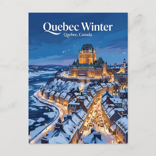 Québec Stadt Kanada Postkarte (Vorderseite)