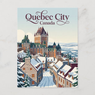 Québec Stadt Kanada Postkarte