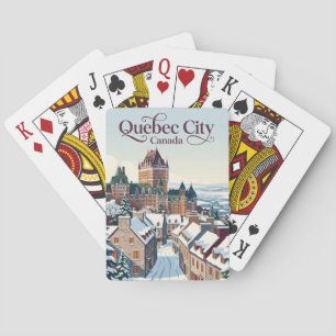 Québec Stadt Kanada Spielkarten
