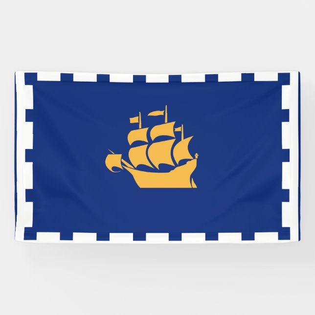 QUÉBEC-STADTflagge Banner (Horizontal)