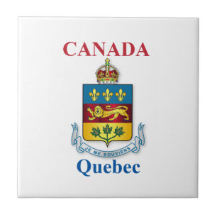 Quebec-Wappen Fliese