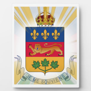 Quebec-Wappen Fotoplatte
