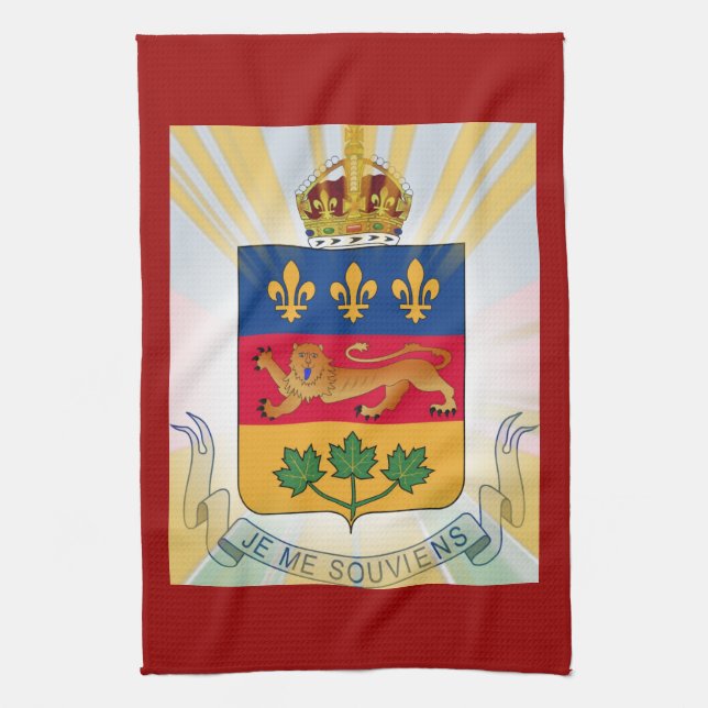 Quebec-Wappen Handtuch (Vertikal)