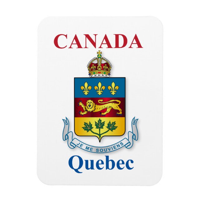 Quebec-Wappen Magnet (Vertikal)