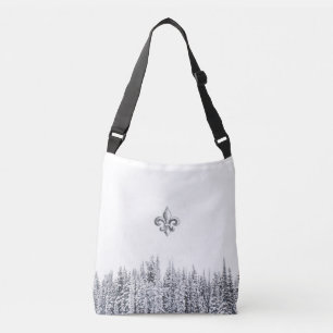 Quebec Winter/Tannenwald, Wald Schönheit Tragetaschen Mit Langen Trägern