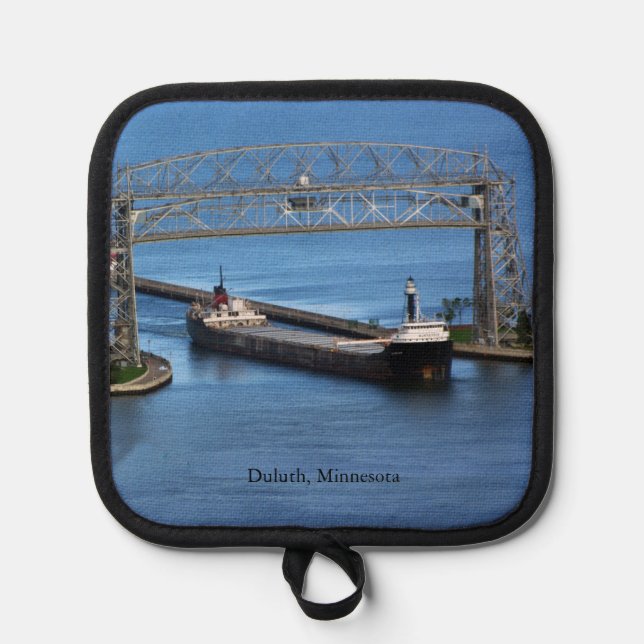 Quebecois, der in den Duluth-Potbesitzer eintritt Topflappen (Vorderseite)