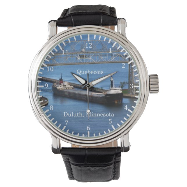 Quebecois-Uhr Armbanduhr (Vorderseite)