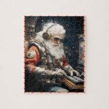 Quebra-Cabeça (Puzzle) Natal Cyberpunk