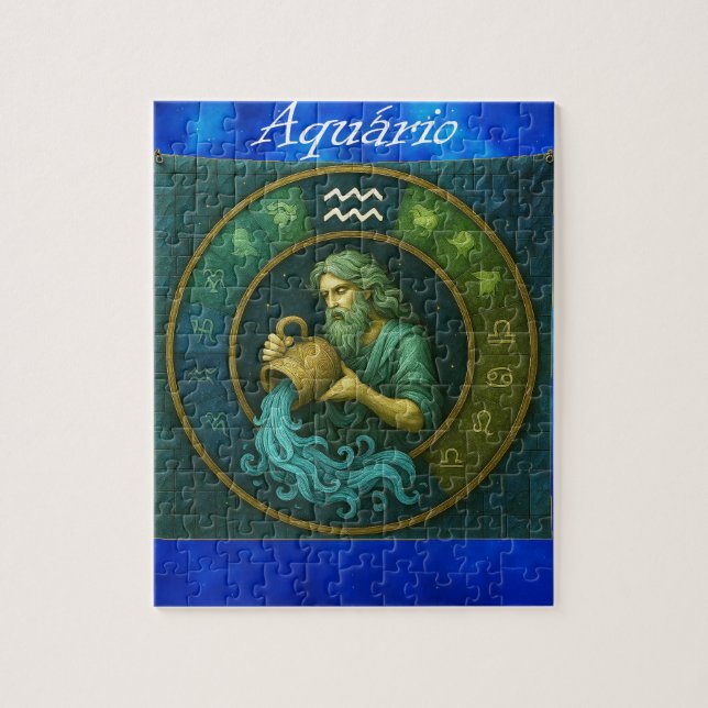 Quebra-Cabeça (Puzzle) Signo de Aquário (Vertikal)