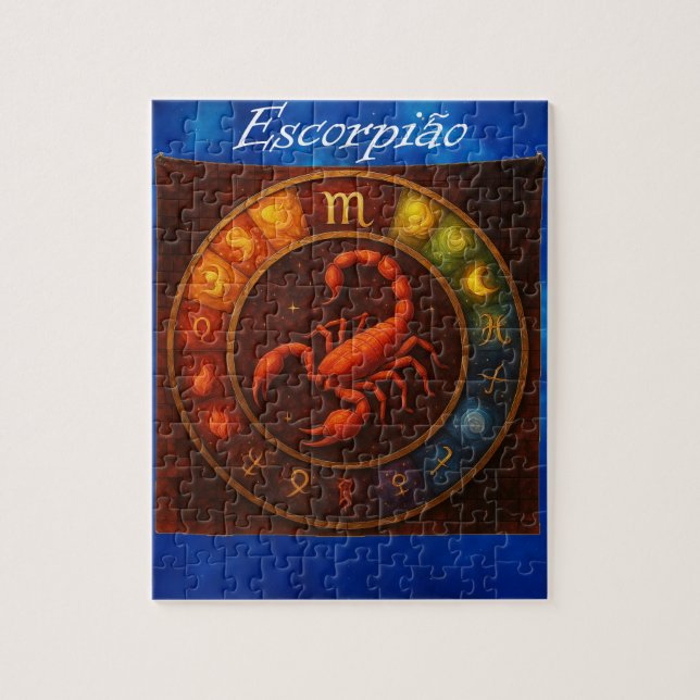 Quebra-Cabeça (Puzzle) Signo de Escorpião (Vertikal)