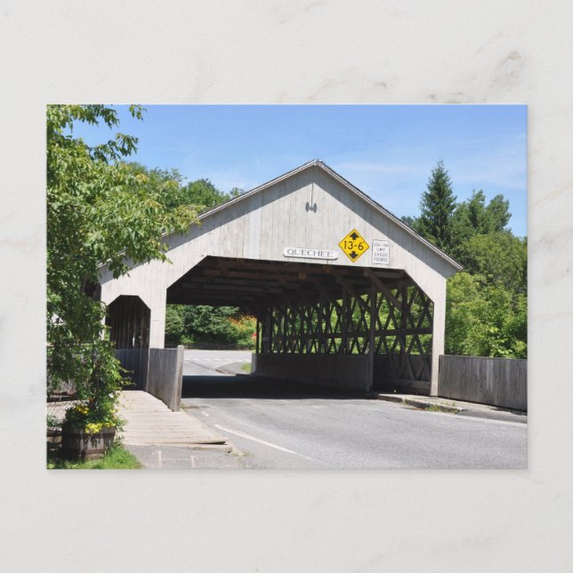Quechee Gorge Covered Bridge - Postcard Postkarte (Vorderseite)