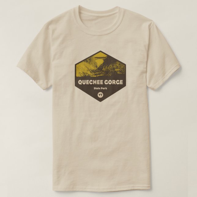 Quechee Gorge Staat Park Vermont T-Shirt (Design vorne)