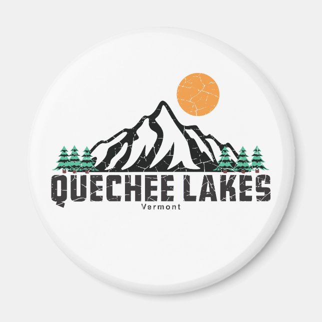 Quechee Lakes Sunset T - Shirt Magnet (Vorne)