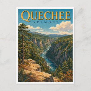 Quechee Vermont Quechee Gorge GeoSaga Postkarte