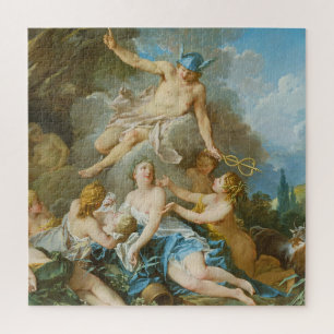 Quecksilber, der den Säugling Baccus an die Nymphe