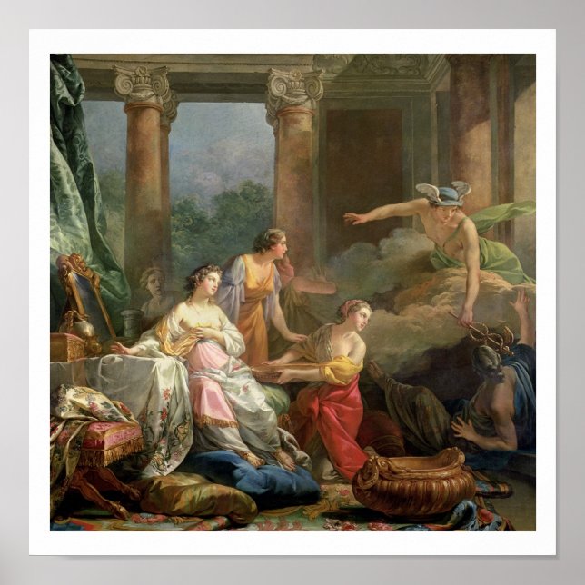 Quecksilber, Herse und Aglauros, 1763 (Öl auf Lein Poster (Vorne)