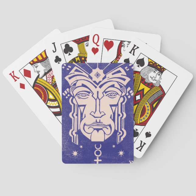 Quecksilber Messenger Gods Griechisch Mythology Bl Spielkarten (Rückseite)
