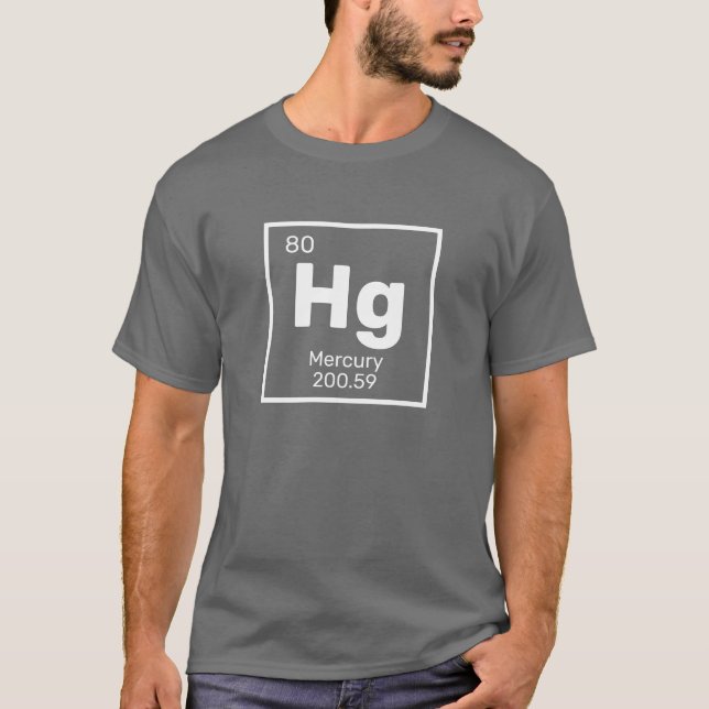 Quecksilber/Periodische Tabelle - T - Shirt von Hg (Vorderseite)