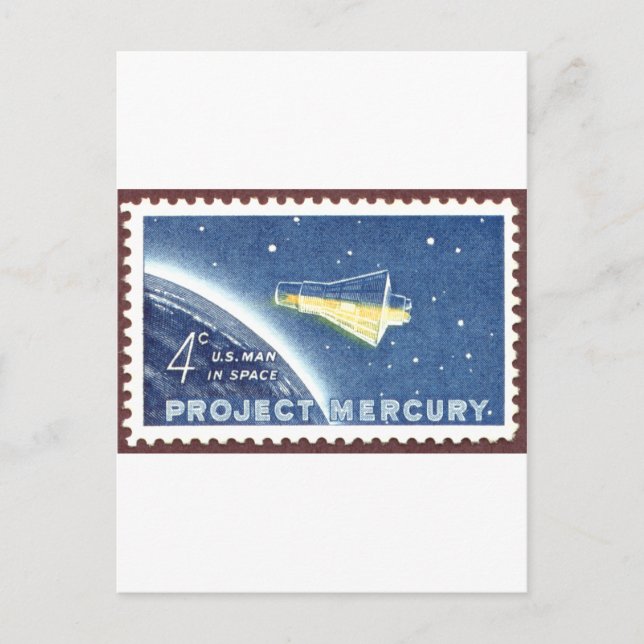 Quecksilber-Projekt Postkarte (Vorderseite)