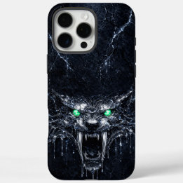 Quecksilber Säbelzahn Grün Smaragdaugen iPhone 16 Pro Max Hülle