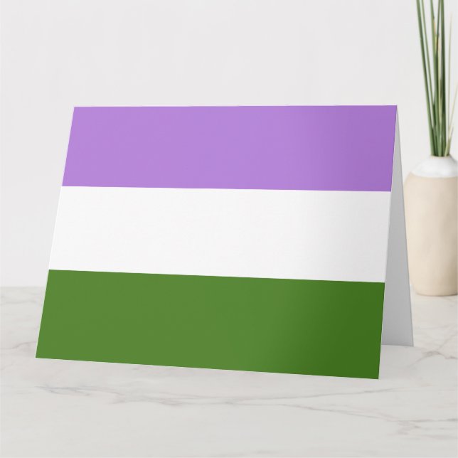 Quee Flagge Karte (Vorderseite)