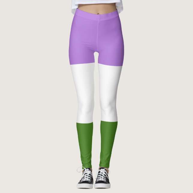 Quee Flagge Leggings (Vorderseite)