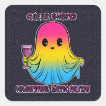 Quee Geister, Geist in Pansexual Flag Farben