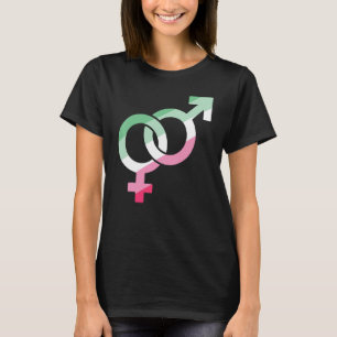 Quee Gleichheit Abrosexualität Lgbt männlich Abköm T-Shirt