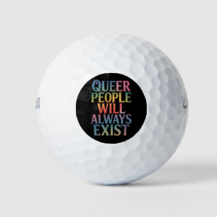 Quee Menschen werden immer nur LGBTQIA-Stolz haben Golfball