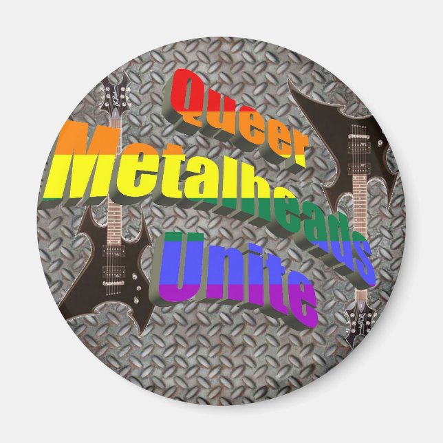 Quee Metallköpfe vereint Magnet (Vorne)