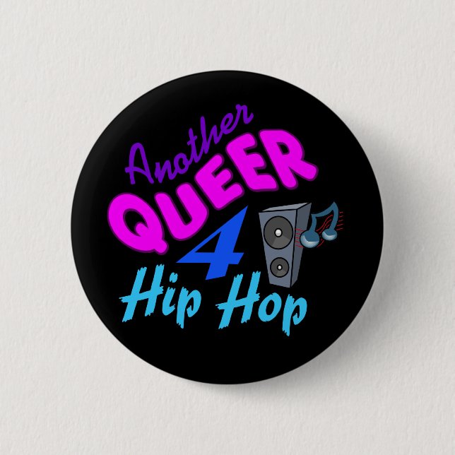 Quee Schaltfläche "4 Hip Hop" Button (Vorderseite)
