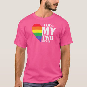 Quee Stolz soziale Bewegung Liebe mein zwei Onkel T-Shirt