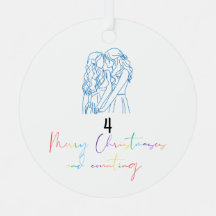 Quee Weihnachtsschmuck aus Lesbian (blau)