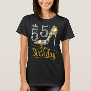 Queen 55 Jahre alt ist mein Geburtstag Vintag Retr T-Shirt