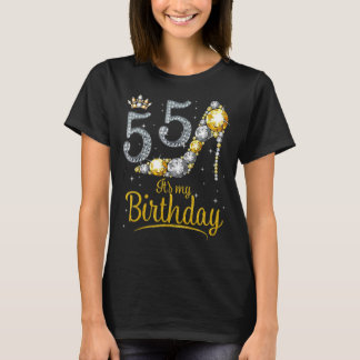Queen 55 Jahre alt ist mein Geburtstag Vintag Retr T-Shirt