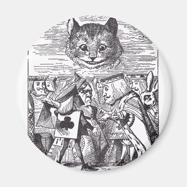 Queen and Cheshire Cat Magnet (Vorne)