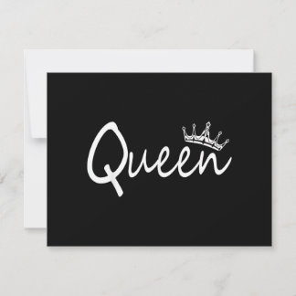 Queen and King Crown Matching Couple Design for Hi